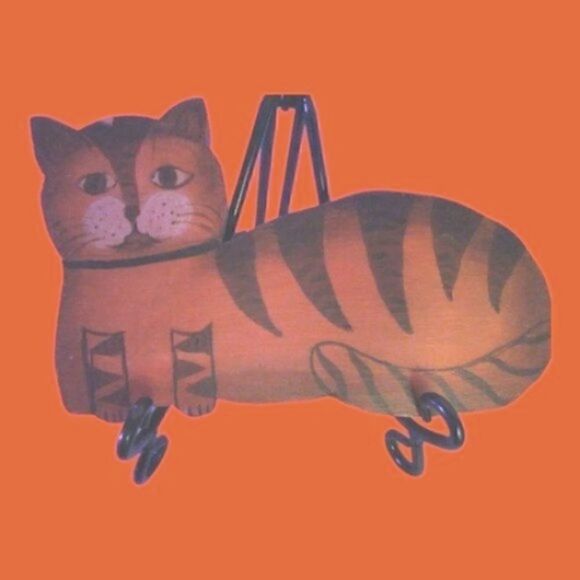  Tabby Cat Wooden Plaque "Dog Gone Adorable"   8" - Picture 3 of 4